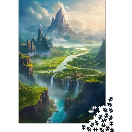 Puzzle für Fantasy_Natur, 1000-teiliges Puzzle für Kinder, Holzpuzzle für Kinder ab 18 Jahren, Spaß für die ganze Familie, Puzzle 1000 Teile (75 x 50 cm) von LMYmoney