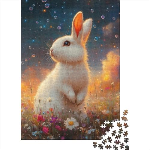 Puzzle für Frauen und Männer, süßes Osterhäschen, christliche Geschenke, Alter 18 Jahre, Upe Lernspiele, 100 Prozent recycelte Pappe, 38 x 26 cm, 1000 Teile von LMYmoney