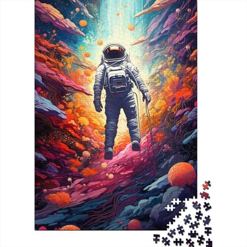 Puzzle für Kinder, 1000 Teile, Psychedelischer Astronaut, Puzzles für Kinder, Brettpuzzles, lustiges Geschenk, 1000 Teile (75 x 50 cm) von LMYmoney