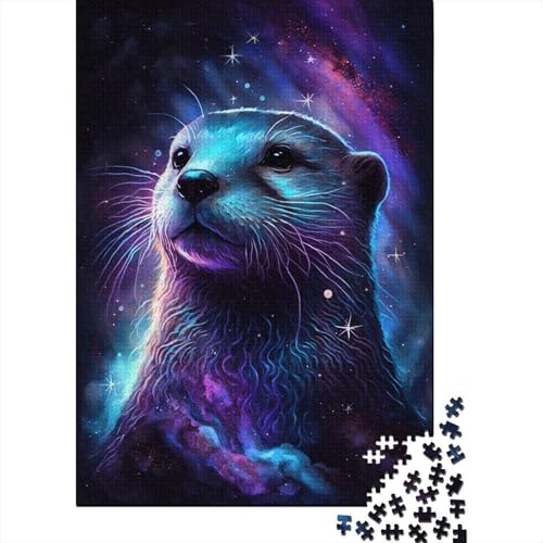 Puzzle für Kinder, 300 Teile, Galaxy Otter, kreative, Puzzle, Mitmachspiel, Puzzle, Familiendekoration, 300 Teile (40 x 28 cm) von LMYmoney