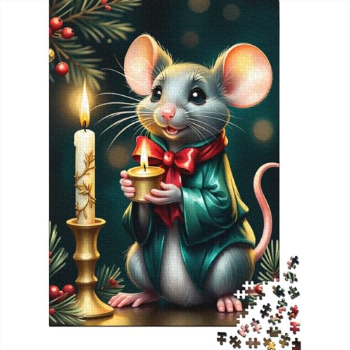 Puzzle für Kinder, 300-teiliges „Frohe Weihnachten“-Puzzle für Kinder, Kartonpuzzle, anspruchsvolles Spiel, 300 Teile (40 x 28 cm) von LMYmoney