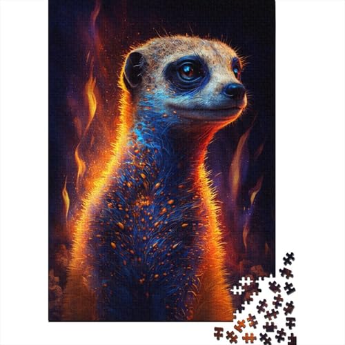 Puzzle für Kinder, 300-teiliges Feuertier-Erdmännchen-Puzzle für Kinder, anspruchsvolles Denkspiel, 300 Teile (40 x 28 cm) von LMYmoney