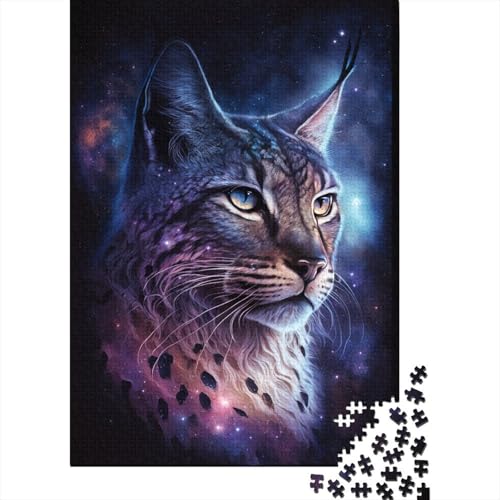 Puzzle für Kinder, 300-teiliges Luchs-Galaxie-Puzzle für Kinder, Brettpuzzle, lustiges Geschenk, 300 Stück (40 x 28 cm) von LMYmoney