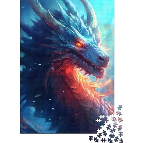 Puzzle für Kinder, Dragon Cool, 300-teiliges Puzzle, Holzpuzzle für Kinder ab 18 Jahren, Familienaktivität, 300 Teile (40 x 28 cm) von LMYmoney