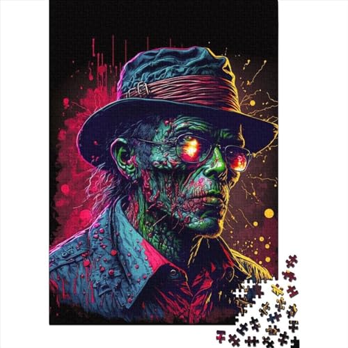 Puzzle für Kinder, Gangster-Zombie-Denkpuzzle, 500-teiliges Puzzle, Holzpuzzle für Kinder ab 18 Jahren, Spiele, Spielzeug, 500 Teile (52 x 38 cm) von LMYmoney