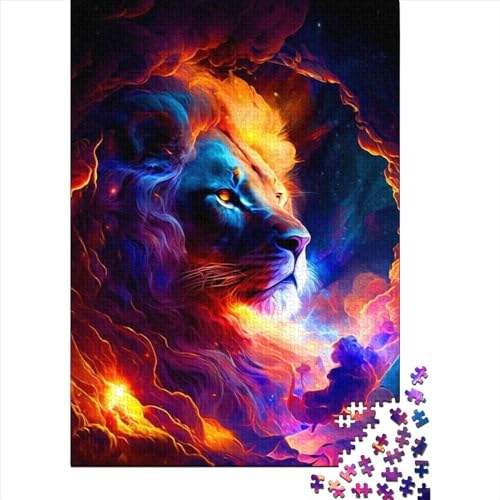 Puzzle für Kinder, Lion3, 1000-teiliges Puzzle für Kinder, Holzpuzzle für Kinder und Heimdekoration, Puzzlespielzeug, 1000 Teile (75 x 50 cm) von LMYmoney