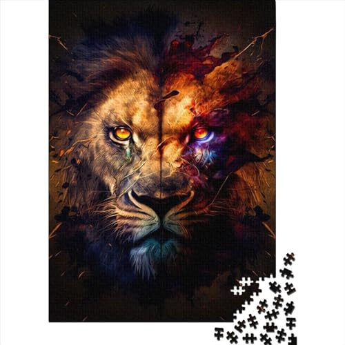 Puzzle für Kinder, Löwe 11, 500-teiliges Puzzle, Holzpuzzle für Kinder ab 18 Jahren, tolle Kinder, 500 Teile (52 x 38 cm) von LMYmoney