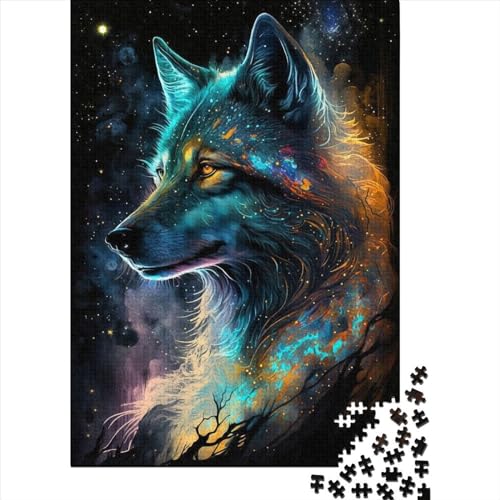 Puzzle für Kinder, Nebula Wolf2, 1000-teiliges Puzzle für Kinder, Holzpuzzle für Kinder und Heimdekoration, Puzzle-Spielzeug, 1000 Teile (75 x 50 cm) von LMYmoney