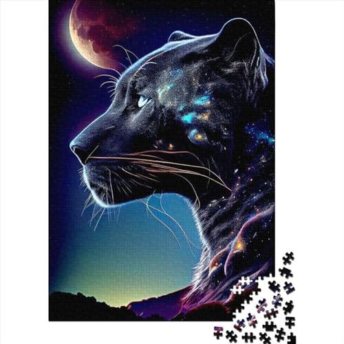 Puzzle für Kinder, Panther 5, 1000-teiliges Puzzle, Holzpuzzle für Kinder ab 18 Jahren, Spiele, Spielzeug, 1000 Teile (75 x 50 cm) von LMYmoney