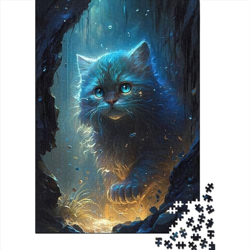 Puzzle für Kinder, Perserkatze, Märchenland, 300-teiliges Puzzle, Holzpuzzle für Kinder ab 18 Jahren, tolle Kinder, 300 Teile (40 x 28 cm) von LMYmoney