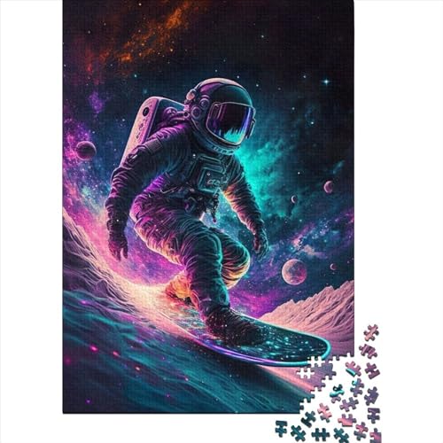 Puzzle für Kinder, Space Surfer, 1000-teiliges Puzzle, Holzpuzzle für Kinder ab 18 Jahren, Spielzeug-Wanddekoration, 1000 Teile (75 x 50 cm) von LMYmoney