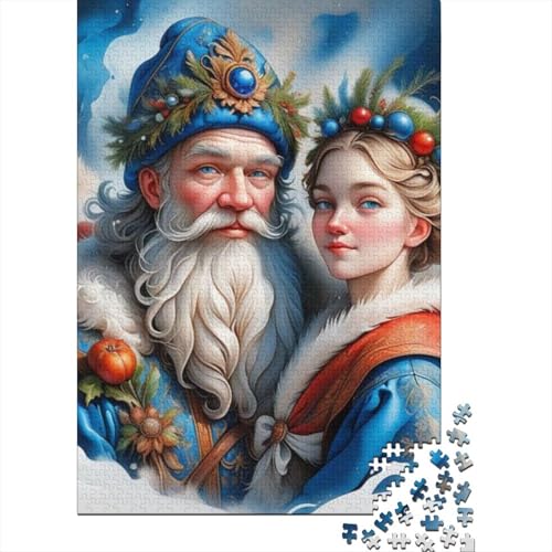 Puzzle für Kinder „Frohe Weihnachten“, 300-teiliges Puzzle für Kinder, Holzpuzzle für Kinder und Heimdekoration, Puzzlespielzeug, 300 Teile (40 x 28 cm) von LMYmoney