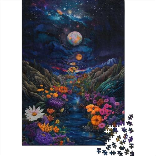 Puzzle für Kinder 1000-teiliges Traumplaneten-Puzzle für Kinder, anspruchsvolles Denkspiel, 1000 Teile (75 x 50 cm) von LMYmoney