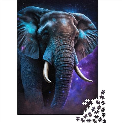 Puzzle für Kinder 300 Teile, klassisches Galaxie-Elefant, Puzzle, entspannendes Puzzle, Puzzlespiel, Denksportaufgaben, 300 Teile (40 x 28 cm) von LMYmoney