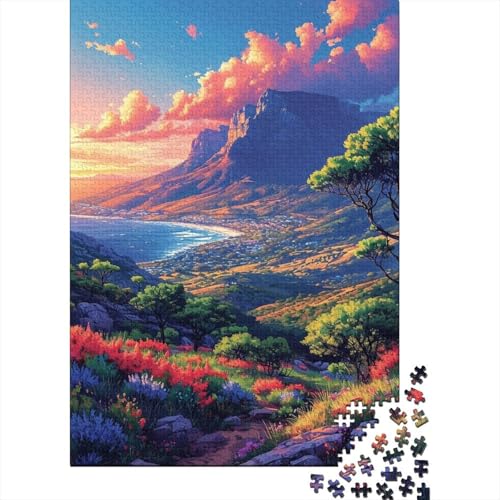 Puzzle mit 300 Teilen „Bunte Berge“ für Teenager, Geschenke für Erwachsene, Holzpuzzle, Puzzle für die ganze Familie, Puzzle 300 Teile (40 x 28 cm) von LMYmoney