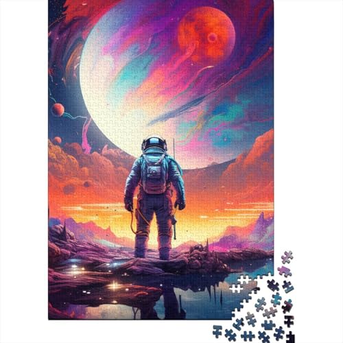 Puzzle mit Astronautenmotiv, christlicher Glaube, ab 18 Jahren, Lernspiele, Papier, rechteckig, für Erwachsene und Teenager, 38 x 26 cm, 1000 Teile von LMYmoney