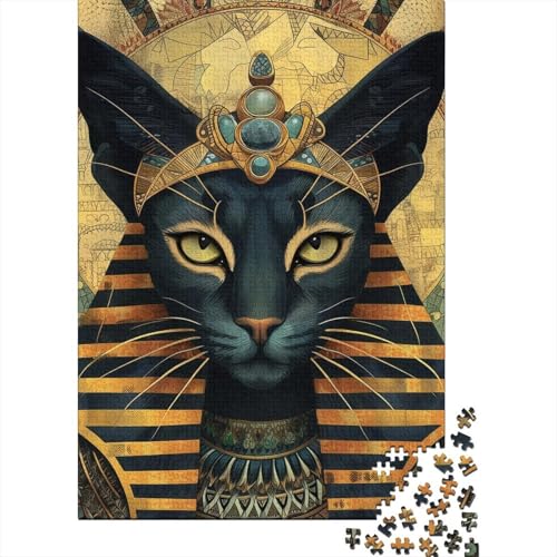 Puzzle mit Katzenmotiv, christliche Geschenke, herausfordernd und knifflig, Premium-Karton, Puzzle für Frauen und Männer, 70 x 50 cm/1000 Teile von LMYmoney