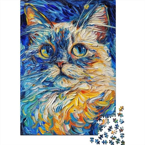 Puzzle mit katholischem Glauben und Katze, kreative Spiele, 100% recycelter Karton, Puzzle für Erwachsene und Kinder, 38 x 26 cm, 1000 Teile von LMYmoney