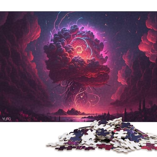 Rosenwolken-Puzzle 300 Teile, Puzzle für Kinder, Denkspiel, Puzzlespielzeug für Kinder, 300 Teile (40 x 28 cm) von LMYmoney