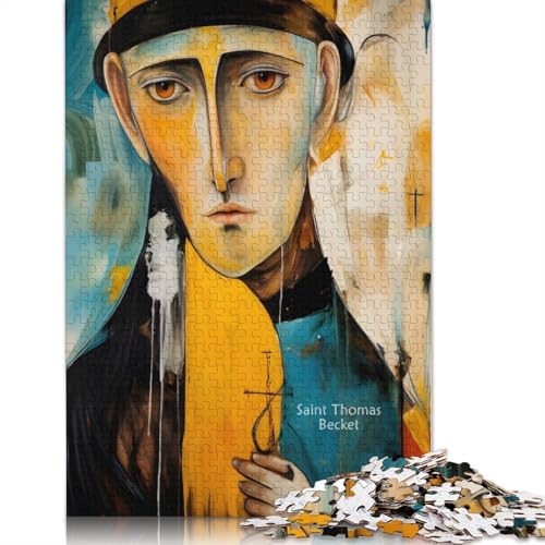 Saint Thomas Becket Puzzle für Erwachsene, 1000 Teile, Premium-Puzzle aus 100% recyceltem Brett, Beste Puzzles für Erwachsene und Teenager, 1000 Teile (75 x 50 cm) von LMYmoney