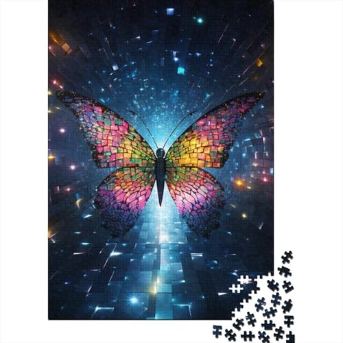 Schmetterling Christliches religiöses Gebet Geschenke Puzzle Dekompressionsspielzeug Premium-Karton-Puzzle für Erwachsene Kinder 38x26cm/1000 Teile von LMYmoney