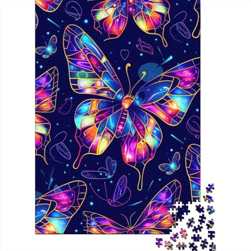 Schmetterling-Ostergeschenke, Puzzle-Spielzeug, Lernspiel, 100 Prozent recycelte Pappe, Puzzle für Kinder und Erwachsene ab 12 Jahren, 70 x 50 cm, 1000 Teile von LMYmoney