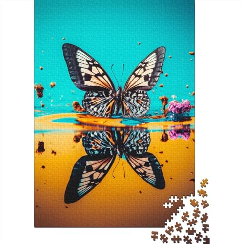 Schmetterlings-Puzzle, religiös, inspirierend, zusammen, 100% recycelte Pappe, Puzzle für Damen und Herren, 70 x 50 cm, 1000 Teile von LMYmoney