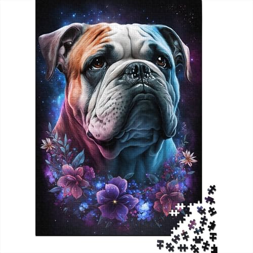 Space Bulldog Puzzle 1000 Teile Puzzle für Kinder, Denkspiel, Puzzlespielzeug für Kinder, 1000 Teile (75 x 50 cm) von LMYmoney