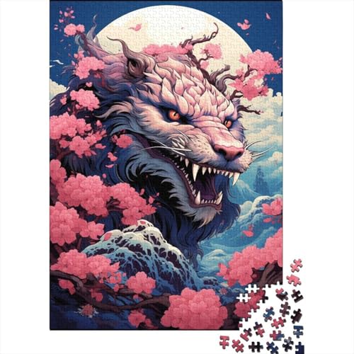 Tierisches, buntes Drachen-Puzzle, 300 Teile, Puzzle für Kinder, Denkspiel, Puzzle-Spielzeug für Kinder, 300 Teile (40 x 28 cm) von LMYmoney