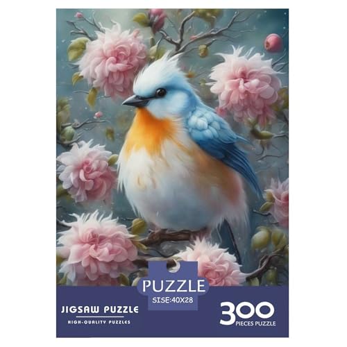 Tierkunst-Vogel-Puzzle, 300 Teile, Holzpuzzle für Teenager, lustige Puzzles, 300 Teile (40 x 28 cm) von LMYmoney