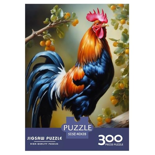 Tierkunst-Vogel-Puzzle, 300 Teile, Holzpuzzle für Teenager, lustige Puzzles, 300 Teile (40 x 28 cm) von LMYmoney