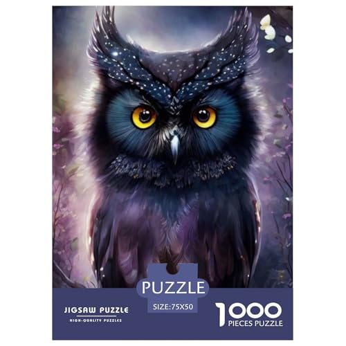 Tierkunst-Vogel-Puzzle 1000 Teile, Holzpuzzle für Teenager, lustige Puzzles 1000 Teile (75 x 50 cm) von LMYmoney