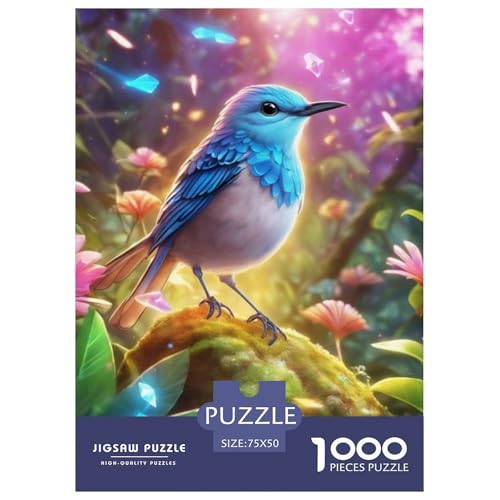 Tierkunst-Vogel-Puzzle für Erwachsene, 1000 Teile, Puzzle für Erwachsene und Teenager, Familienspiel, 1000 Teile (75 x 50 cm) von LMYmoney