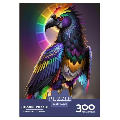 Tierkunst-Vogel-Puzzle für Erwachsene, 300-teiliges Puzzle für Teenager ab 12 Jahren, 300 Teile (40 x 28 cm) von LMYmoney