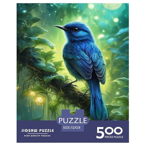 Tierkunst-Vogel-Puzzles für Erwachsene, 500-teiliges Puzzle für Teenager, Lernspiel, Herausforderungsspielzeug, 500 Stück (52 x 38 cm) von LMYmoney