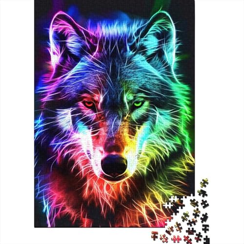 Wolf-Puzzle 300 Teile, Puzzle für Kinder, Denkspiel, Puzzlespielzeug für Kinder, 300 Teile (40 x 28 cm) von LMYmoney