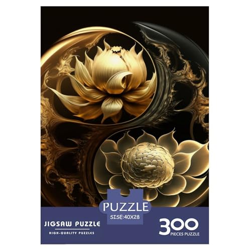 Yin Yang Art Puzzles für Erwachsene, 300 Teile, Puzzle für Erwachsene und Teenager, Familienspiel, 300 Teile (40 x 28 cm) von LMYmoney