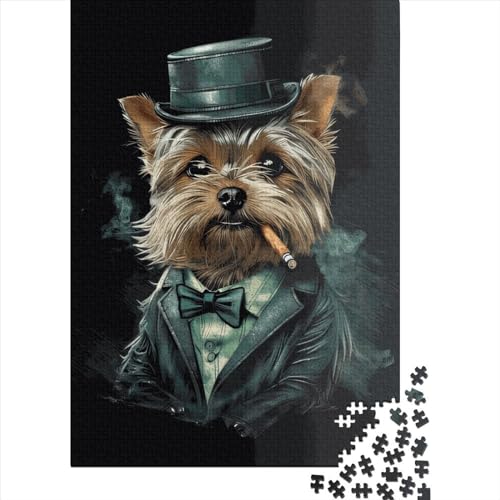 Yorkshire Terrier-Puzzles für Kinder und Jugendliche, Holzpuzzles für Kinder, Puzzles für Kinder, Geschenke für Kinder, 500 Teile (52 x 38 cm) von LMYmoney