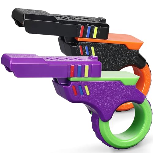 Fidget Gun Slider Spielzeug für Kid Erwachsener, Fidget Ring Push Clicker für Stress Relief, Texturiert Finger Spinner Flip Sensorische Spielzeug, Geburtstagsgeschenk für Jungen Mädchen Mann Fidget Gun Slider Spielzeug für Kid Erwachsener, Fidget Ring Push Clicker für Stress Relief, Texturiert Finger Spinner Flip Sensorische Spielzeug, Geburtstagsgeschenk für Jungen Mädchen Mann von LNCOJOLM