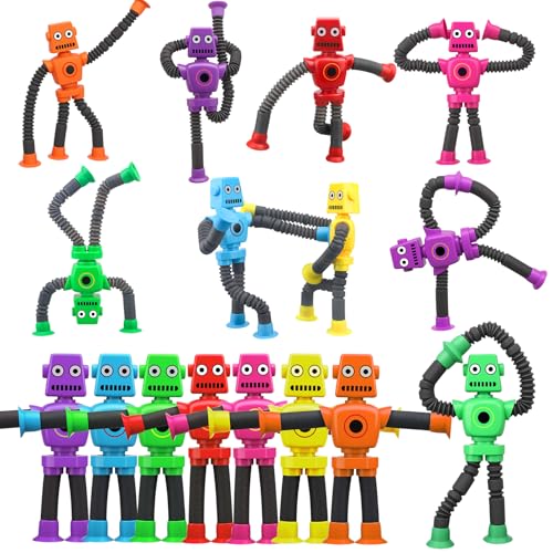 16 Stück Teleskopsauge Roboterspielzeug für Kind Erwachsener, sensorisch verformbarer Roboter zur Stresslinderung, Spaß Bildungswanne Spielzeug für Baby Kleinkind Halloween 16 Stück Teleskopsauge Roboterspielzeug für Kind Erwachsener, sensorisch verformbarer Roboter zur Stresslinderung, Spaß Bildungswanne Spielzeug für Baby Kleinkind Halloween von LNCOJOLM