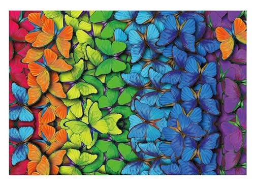 1000 Teile Puzzle für Erwachsene mit Kindern Bodenpuzzle Schmetterling im Mondlicht Kinder Intellektuelles Spiel Lernen Bildung26x38cm von LNTYW