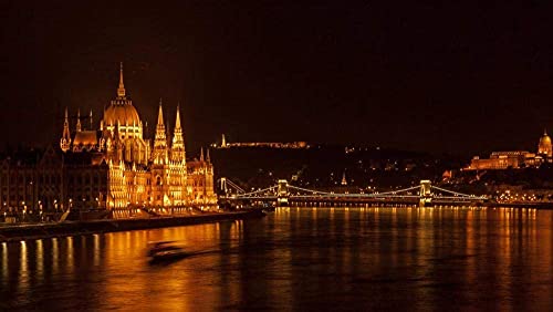 1000-teiliges Puzzle „Budapest City“ - Puzzleteile für Erwachsene und Teenager, DIY-Heimunterhaltung, Intelligenzspiel zum Stressabbau, 38 x 26 cm von LNTYW