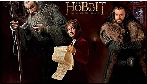 Jigs Puzzle 1000 Teile Film Der Hobbit Papierposter Spielzeug Erwachsene Kompression26x38cm von LNTYW