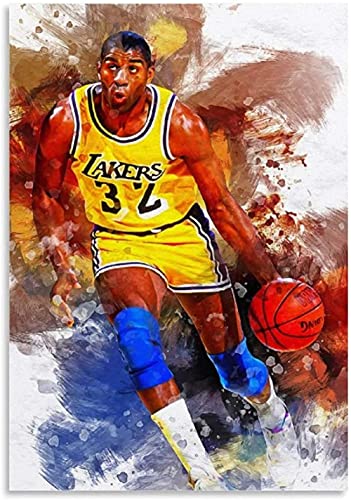 Magic Johnson Basketball Spieler Poster PaperJigsaw Puzzle 1000 Teile Spielzeug für Erwachsene Dekompressionsspiel50x70cm von LNTYW