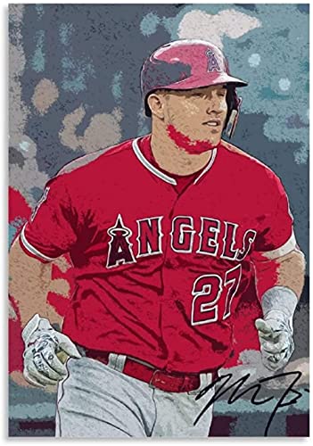 Mike Trout Baseball Star Poster PaperJigsaw Puzzle 1000 Teile Spielzeug für Erwachsene Dekompressionsspiel50x70cm von LNTYW