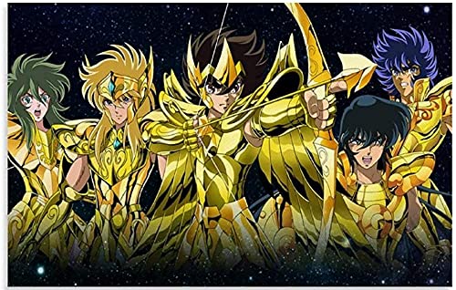 PaperJigsaw Puzzle 1000 Teile Anime Saint Seiya Poster Erwachsene Kinder Spielzeug Dekompressionsspie50x70cm von LNTYW