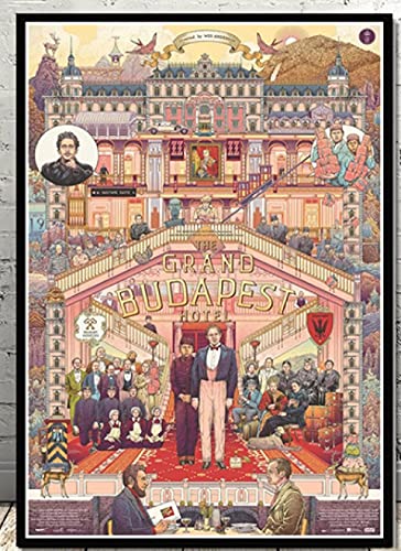 PapierPuzzle 2000 Teile The Grand Budapest Hotel Movie Puzzles Lernspielzeug für Erwachsene Geburtstagsgeschenk70x100cm von LNTYW