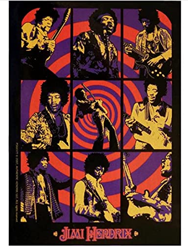 Papierpuzzle 1000 Teile Sänger Jimi Hendrix Puzzles Lernspielzeug für Erwachsene Geburtstagsgeschenk26x38cm von LNTYW