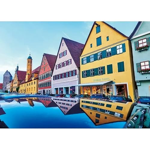 Papierpuzzle für Erwachsene 2000 Teile Rothenburg Berühmte Gemäldeserie Lernen Bildung Bastelspielzeug Geschenke70X100cm von LNTYW