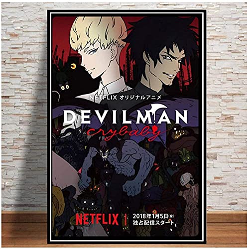 Puzzle 1000 Teile Devilman Crybaby Japan Anime Comic Film Geschenk Poster Kunst Für Erwachsene Kinder Spiele Lernspielzeug50x70cm von LNTYW